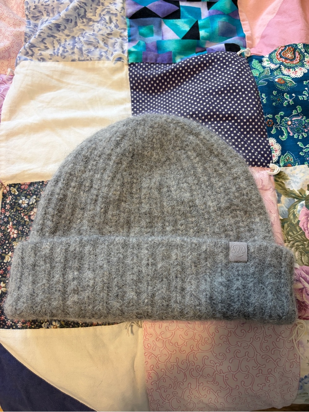 lululemon athletica Heather Gray alpaca  Knit Beanie
